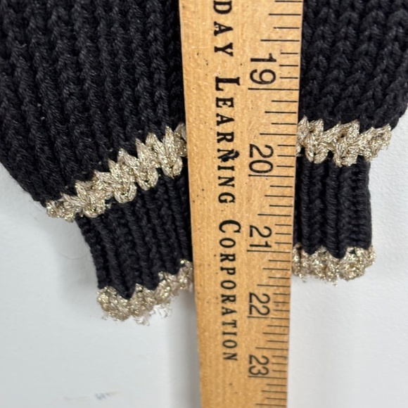 VTG 90s Chaus Ugly Christmas Sweater M 3D Metallic Bobble Patchwork Granny 80s - Picture 10 of 11